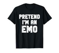 Halloween Pretend I'm an Emo Costume Funny Lazy Adult Kids T-Shirt