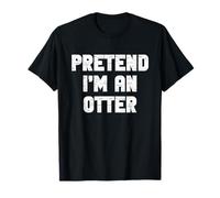 Halloween Pretend I'm an Otter Costume Funny Lazy Kids Adult T-Shirt