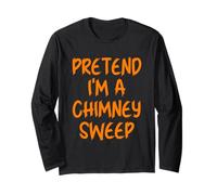 Halloween Pretend I'm Chimney Sweep Costume Lazy Adult Kids Long Sleeve T-Shirt