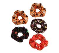 Halloween Print Hairbands For Adult Women Punk Hair Circles Festival Theme Scrunchy Hair Elastic For Causal Formal Event