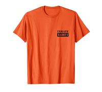 Halloween Prison Costume County Jail Inmate (Front and Back) T-Shirt
