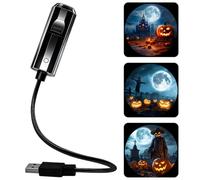 Halloween Projector Lights 3 Disc Set, Plug and Play HD Star Projector 360 Rotating USB Powered, Halloween Window Projector for Ceiling Wall Indoor Decor, Spooky Projector，A