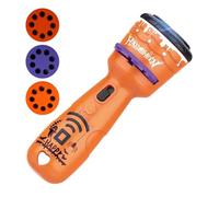 Halloween Projector Torch for Kids - Halloween Flashlight - Hallowe's Accessories | Non-Slip Grip Torch with 24 Interchangeable Spooky Slides, Interactive Trick-Or-Treat Party Favor Toy