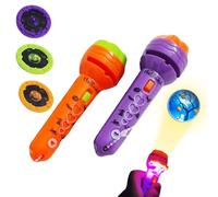 Halloween Projector Toy, Halloween Projector Lantern - Glowing Torch Flashlight Toy - Cognitive Lighting, Educational Decoration Seasonal