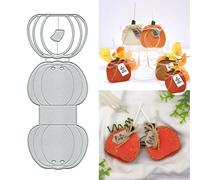 Halloween Pumkin Box Metal Die Cuts, Halloween Pumkin Box Metal Cutting Dies Cut Stencils Card Paper Craft DIY Template Metal Cutting Dies Album Embossing Paper Dies for Card Making Scrapbooking