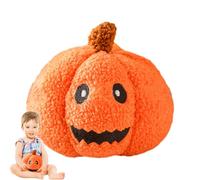 Halloween pump kin Plush - Soft 3D Throw Pillow For Farmhouse Decor And Sofa Use | Squeaky Dog Plush Toy, Fall Season Cushion, Cute Decorative Pillow For Couch, Kids Bedroom, Lounge With Style