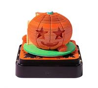 Halloween Pumpkin 3D Memo Pad, 3D Pumpkin House Art Notepad Tear Off Paper Sculpture Desktop Ornament, DIY Non-Stick Notes Pads for Home Office Table Decor