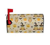 Halloween Pumpkin And Owl Magnetic Mailbox Cover Mailbox Protector Letter Box Flap Easy Install No Tools 21x18 In