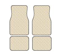 Halloween Pumpkin and Owl Print Versatile Car Accessory Floor Mats 4-Piece Set Waterproof Anti-Slip Sedans Trucks