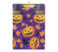 Halloween Pumpkin and Witch Hat Patient Pattern Storage Box Transparent For Teacher Class Supplies Basic Size 9x12