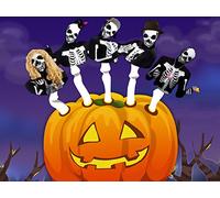 Halloween Pumpkin - Baby Song Finger Family with Witch, Zombie and Skeleton