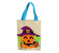 Halloween Pumpkin Bag, Candy or Treat Bags, Portable Burlap Tote Bags for Treats, Lightweight Grocery Pouch, Reusable Candy Bags for Candy or F, C, Se référer à la description