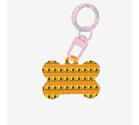 Halloween Pumpkin Bat House Printing 1 Pc Dog Bone Shape Id Tags Double Sided with Key Ring Craft for Pets