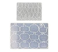 Halloween Pumpkin Bat Keychain Epoxy Resin Mold Earrings Pendant Silicone Jewelry Casting Halloween Keychain Resin