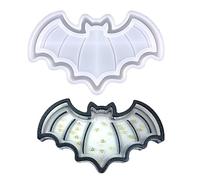 Halloween Pumpkin Bat Specter Tray Molds Silicone Mold Epoxy Resin Casting Molds for Making Faux Agate Cup Mat Fruit Tray Mold