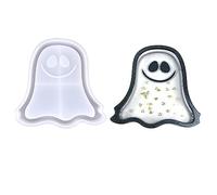 Halloween Pumpkin Bat Specter Tray Molds Silicone Mold Epoxy Resin Casting Molds for Making Faux Agate Cup Mat Fruit Tray Mold