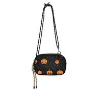 Halloween Pumpkin Black Crossbody Bags Women Beauty with Adjustable Strap Side Bags Go shopping