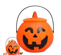Halloween Pumpkin Bucket- Pumpkin Bucket | Pumpkins Buckets | Pumpkiin Candy Buckets | Pumpkins Trick Or Treat Buckeet | Halloween Goodies Buckeet | Horror Festival Portable Tricking Buckett With Hand