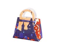 Halloween Pumpkin Candy Bag Fabric Storage Bags Children's Handbag for Party Accessory Costume Silicone Rolling Mat 36 (D, 13x12)