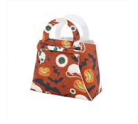 Halloween Pumpkin Candy Bag Fabric Storage Bags Children's Handbag for Party Accessory Costume Silicone Rolling Mat 36 (A, 13x12)