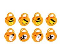 Halloween Pumpkin Candy Bags For Kids Trick Or Treats Non-Woven Felt Fabric Buckets Holder Handbag Halloween Bucket