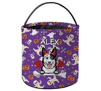 Halloween Pumpkin Candy Basket Australian Cattle Dog Candy Bag Sweets