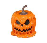Halloween Pumpkin Candy Jar - Resin Treat Container With Lid For Cookies & Snacks | Pumpkin-Shaped Canister For Autumn Table Decor, Party, Wedding, Bedroom, Kitchen & Desktop Storage