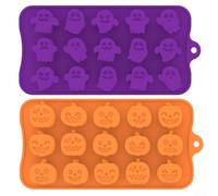Halloween Pumpkin Candy Molds Silicone for Chocolate Gummy Candy Cake Decorating with Temperature Resistance and Easy Release for Baking Use
