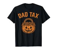 Halloween Pumpkin Candy Pail Dad Tax Funny Costume Papa Men T-Shirt