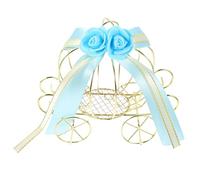 Halloween Pumpkin Cart Shape Candy Box Iron European Style Party Favors | Decorative Presentation for Wedding or Shower, Safe Display for Cosmetics and Baked Goods