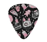 Halloween Pumpkin Cat Guitar Picks Set-Premium Abs Material,Various Thicknesses-Enhance Your Playing Experience