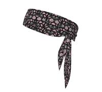 Halloween Pumpkin Cat Print Tie Sweatband Headband Men, Ninja Headbands, Sports Head Tie, Mens Athletic Headband Hair