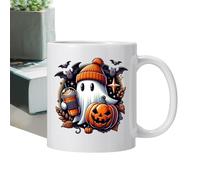 Halloween Pumpkin Ceramic Mass - Holiday Cup Festive Drink | Patterned Coffee Cups for Catering Kitchen Living Room Offlce Hotel Seasonal Decoration Fall Bev