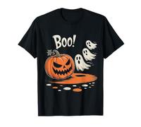 Halloween Pumpkin Chasing Ghosts Tee Halloween Costume T-Shirt