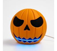 Halloween Pumpkin Cover for Echo Dot 4th & 5th Gen, Orange Decorative Shell for LED Effect, Smart Speaker Accessory