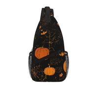 Halloween Pumpkin Crossbody Sling Bag Crossbody Shoulder Chest Bag Shoulder Strap Waist Fanny Pack Men Women
