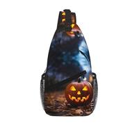 Halloween Pumpkin Crossbody Sling Bag Crossbody Shoulder Chest Bag Shoulder Strap Waist Fanny Pack Men Women