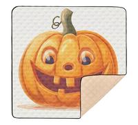 Halloween Pumpkin Decoration Soft Padded Baby Gym & Activity Mat for Floor Cozy Breathable Playroom Activity Mat for Babies Infants Toddlers, 50'' x 50''