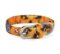 Halloween Pumpkin Dog Collar, Soft Comfortable Pet Collar for Small & Medium Dogs, Adjustable Durable Cat Collars for Puppies