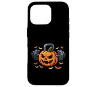 Halloween Pumpkin Dumbbell Gym Workout Case for iPhone 16 Pro