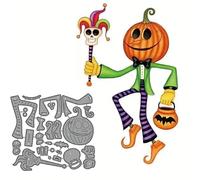Halloween Pumpkin Elf Metal Die Cuts Dies Stencil, Halloween Pumpkin Elf Cutting Dies Cut Stencils DIY Cards Photo Album Craft Decorative Embossing Paper Dies for Album Card Scrapbooking Making