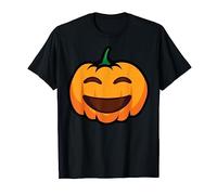 Halloween Pumpkin Emoji & Big Smile Kids Boys Costume Funny T-Shirt
