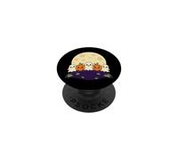 Halloween Pumpkin Ghost Boo Jack O Lantern Moon Graphic PopSockets Adhesive PopGrip