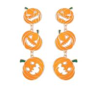 Halloween Pumpkin Ghost Earrings for Women Funny Pumpkin Smiley Face Drop Dangle Earrings Gothic Earrings Halloween Party Costumes Holiday Jewelry Gifts, One Size, Metal, No Gemstone