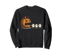 Halloween Pumpkin Ghosts Retro Spooky Season Vintage Sweatshirt