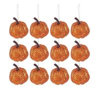Halloween Pumpkin - Golden Pumpkins for Decorating | 12x Artificial Pumpkins Decoration, Lightweight Fall Home Decor, Farm Harvest Table Centers for Classroom Action