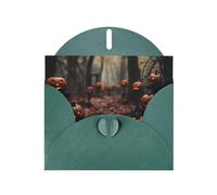 Halloween Pumpkin Graveyard Print Blank Cards and Envelopes 5" x 6" for Wedding Birthday Invitations and All Occasions