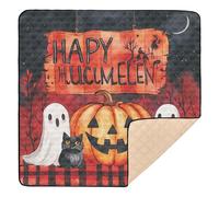 Halloween Pumpkin Greeting Large Stylish Baby Gym & Activity Mat for Indoor Outdoor 1-Piecing Activity Gym Mat for Baby Toddler Infant, 50'' x 50''