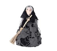 Halloween Pumpkin Halloween Decorations Exquisite Witch Decoration Tree Top Star Festival Party Home Decoration Gonzo Ornament (Black, A)