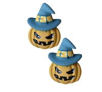 Halloween Pumpkin Hat Earrings Alloy Dangle Drop for Women | Creative Festival Jewelry, Lightweight Alloy, Costume and Daily Wearing, Blue Finish, Elegant Look